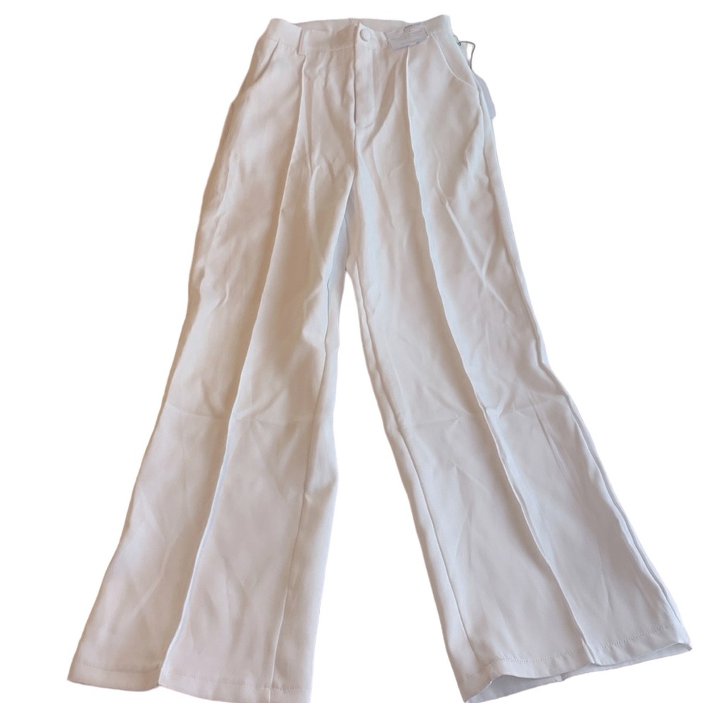 NWT BETTER TOGETHER WHITE HIGH WAIST DRESS PANTS!